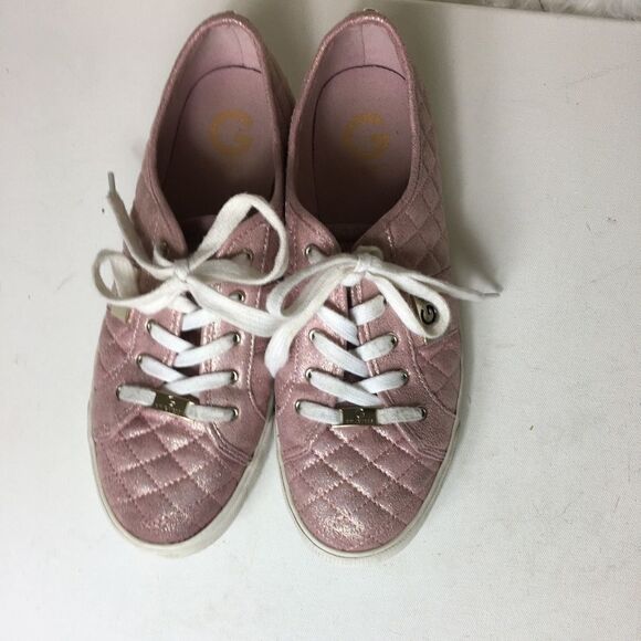Women G by Guess Baker 2 quilted pink sneakers 11 - Picture 1 of 10